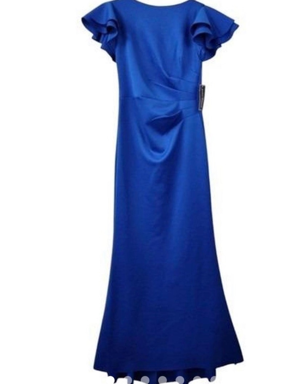 Jessica Howard Elegant Royal Blue Ruffle Sleeve Evening Dress size 12